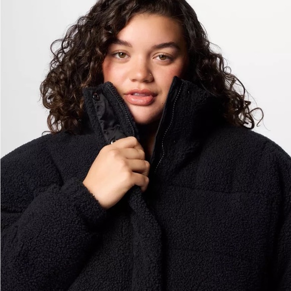 New Women's Columbia Sherpa Ruby Falls Novelty Jacket - Plus Size (2X) Black - Picture 8 of 16